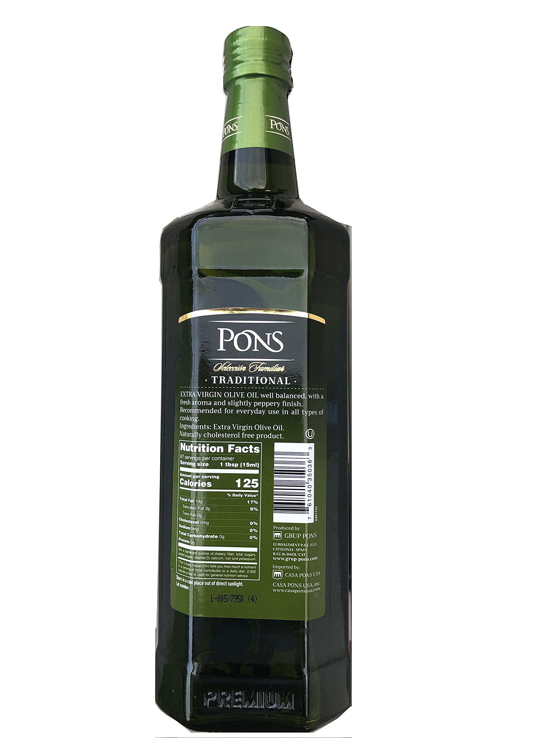 Amazon.com : Pons. Family Selection Traditional Extra Virgin Olive